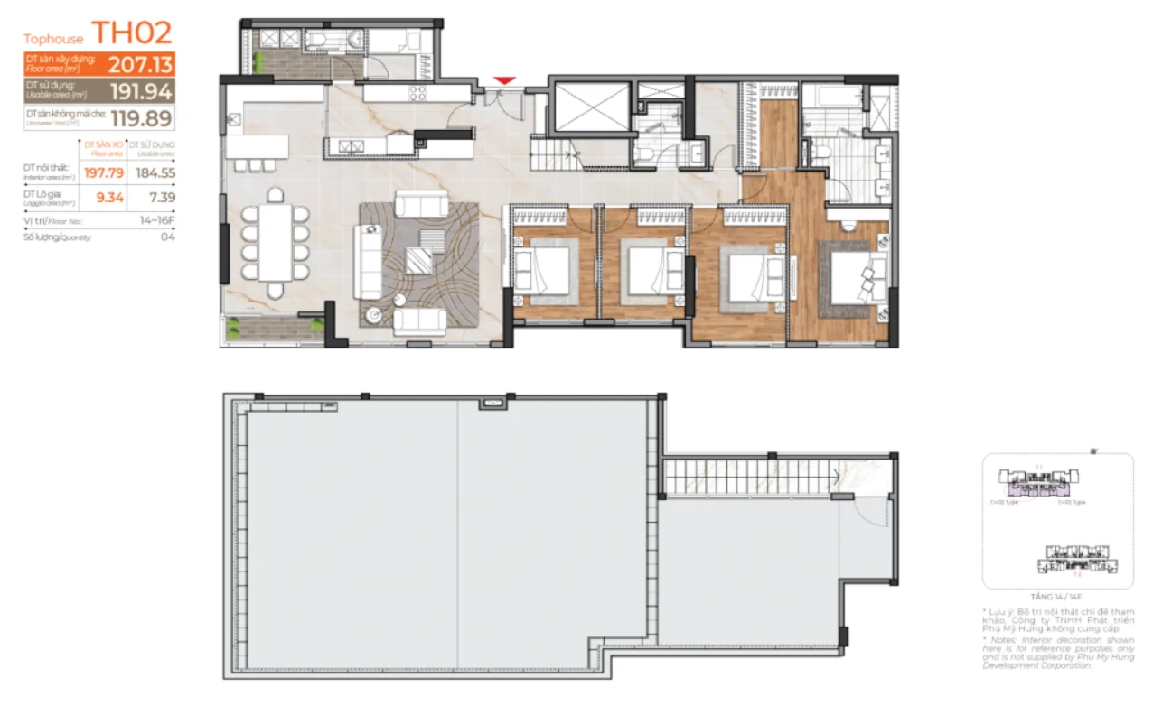 Các kiểu nhà tại Cardinal Court