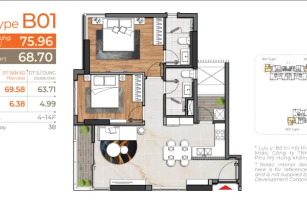Các kiểu nhà tại Cardinal Court