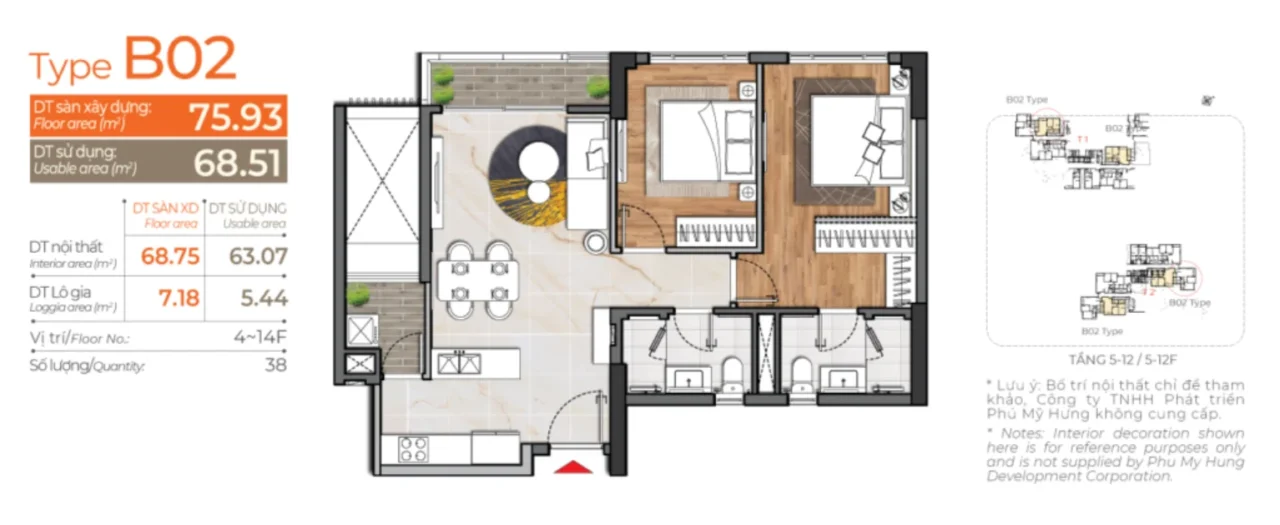 Các kiểu nhà tại Cardinal Court