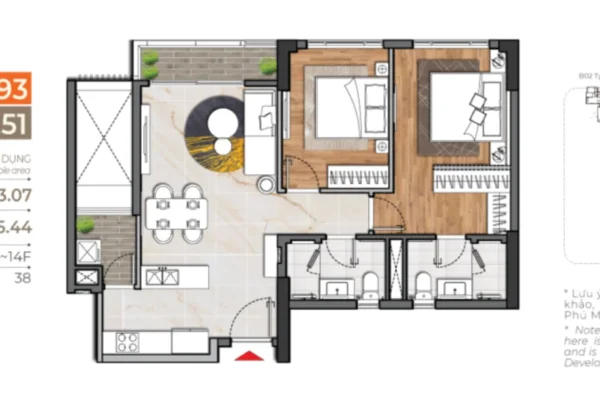 Các kiểu nhà tại Cardinal Court