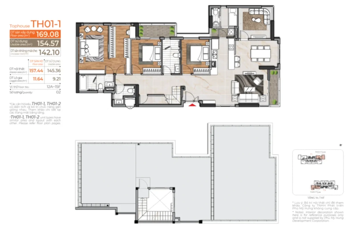 Các kiểu nhà tại Cardinal Court