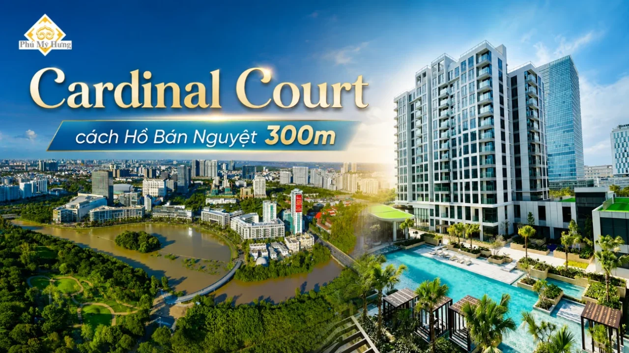 Cardinal Court cách Hồ Bán Nguyệt chỉ 300m