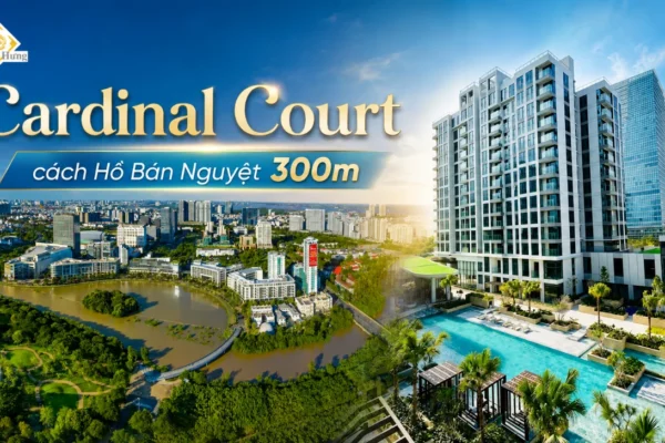 Cardinal Court cách Hồ Bán Nguyệt chỉ 300m