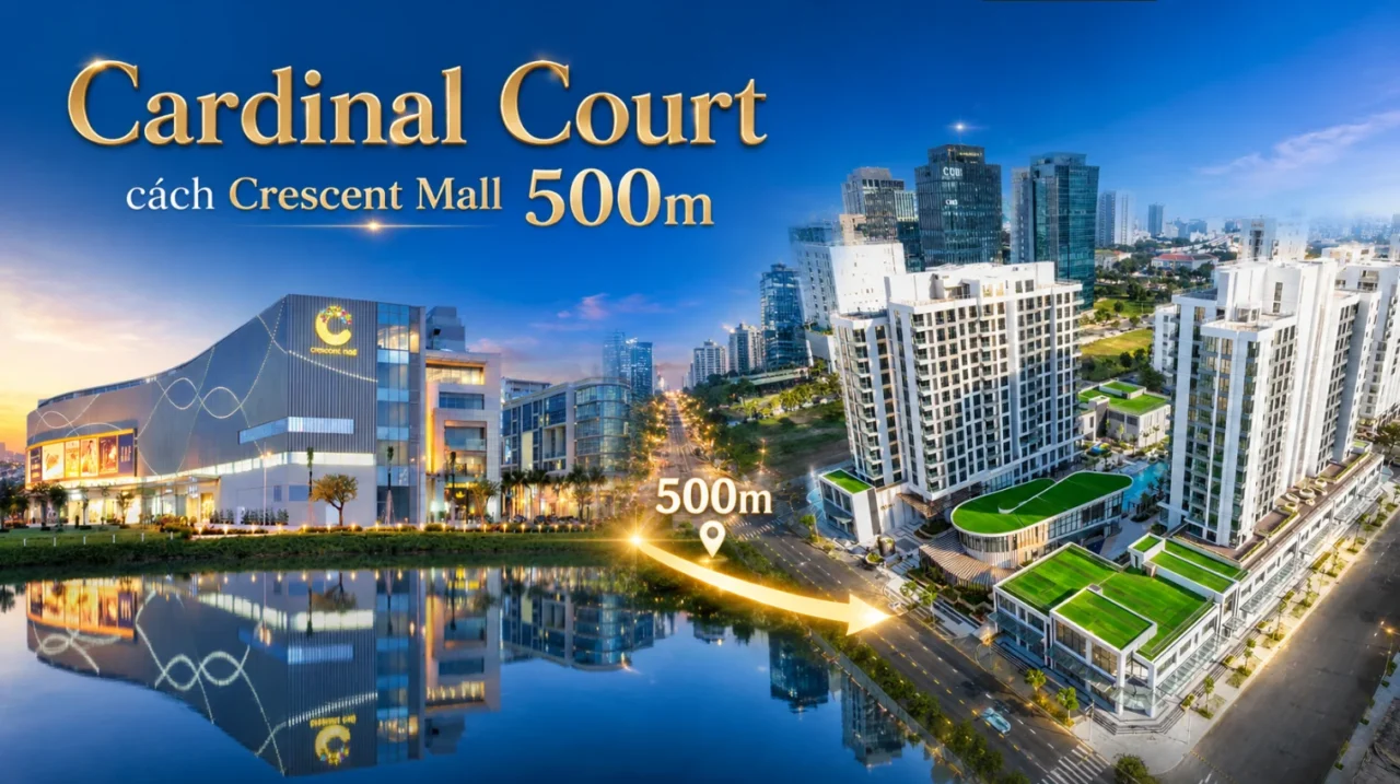 Cardinal Court cách Crescent Mall chỉ 500m